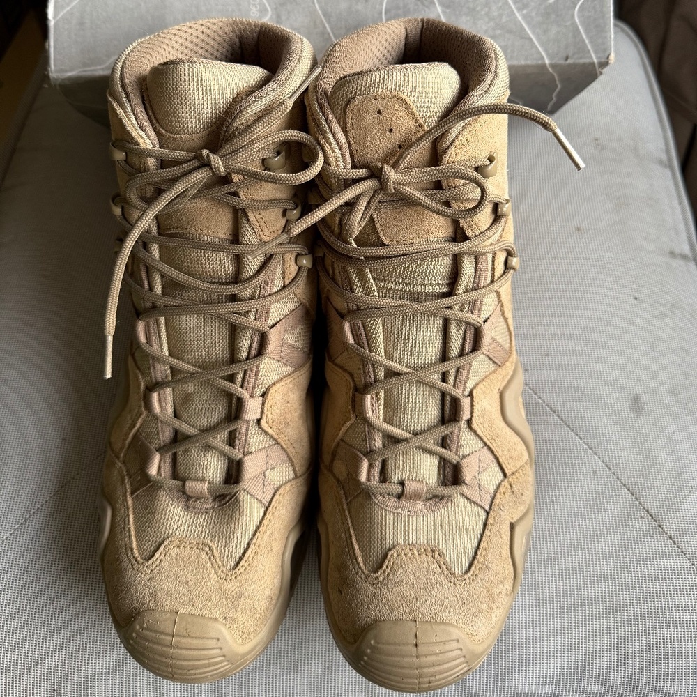 LOWA Canvas and Leather Boots